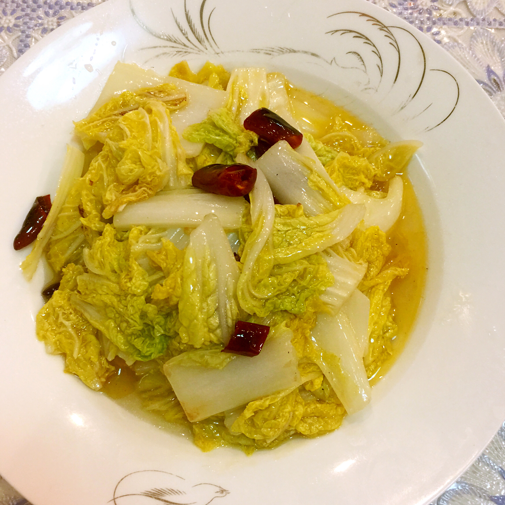 吃货皮皮妈做的炝炒白菜