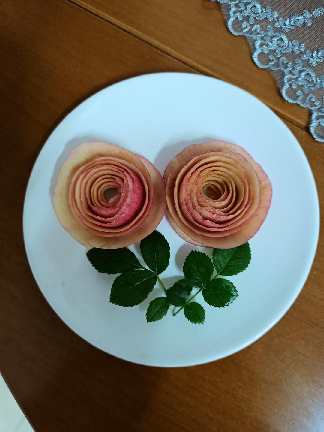 🌹简单美丽的水果皮花🌺