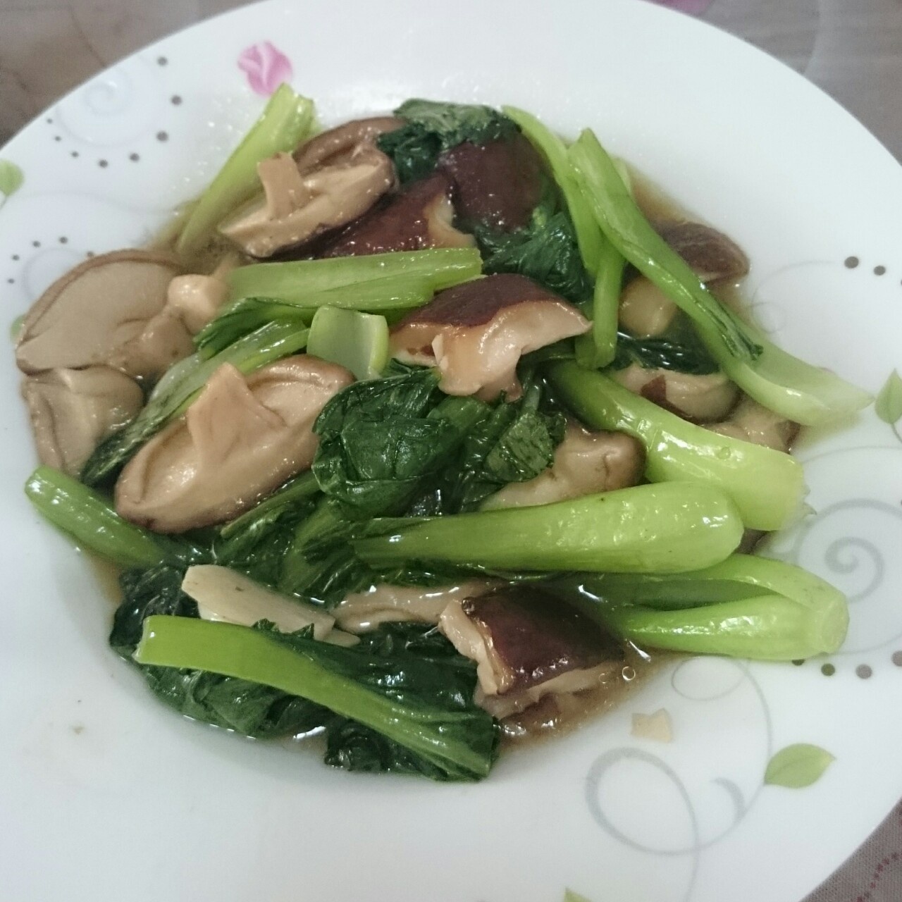 蚝油香菇油菜