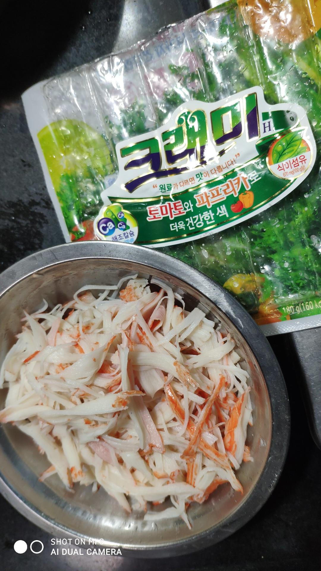 (超快手零失败)美味蟹肉棒炒鸡蛋