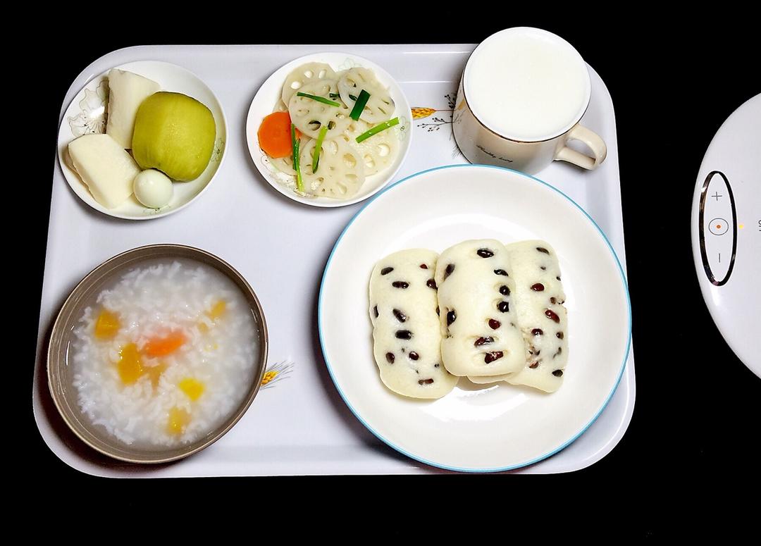 奶香红豆馒头卷（一次性发酵）