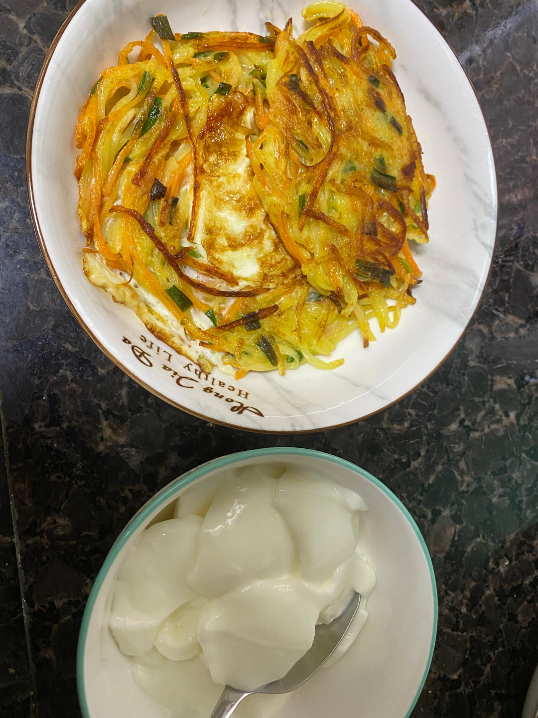 早餐饼(土豆丝饼、土豆丝鸡蛋饼)