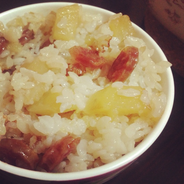 土豆腊味饭