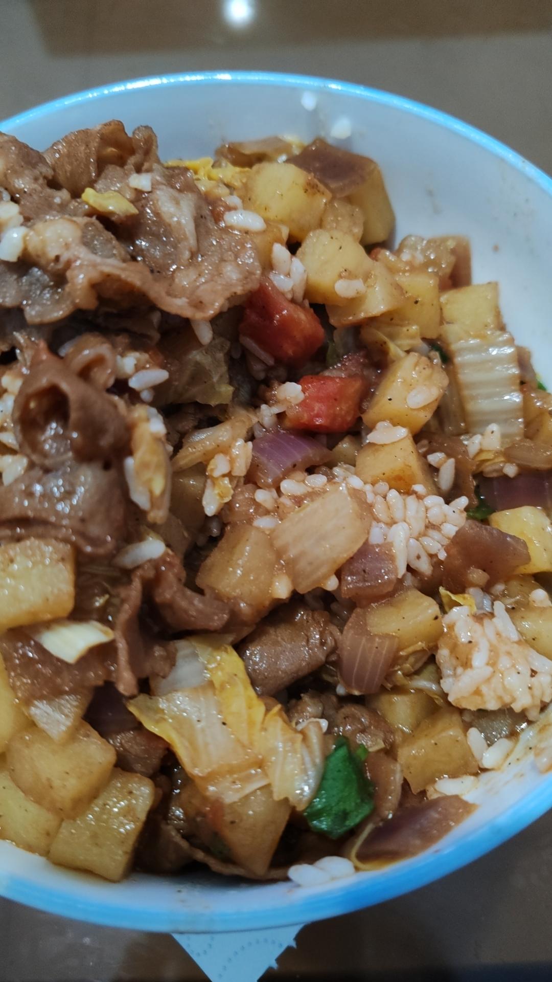 简单美味番茄肥牛土豆拌饭❗️连吃几天也不怕