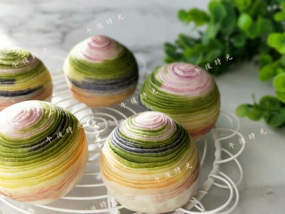 彩虹蛋黄酥（无色素版）