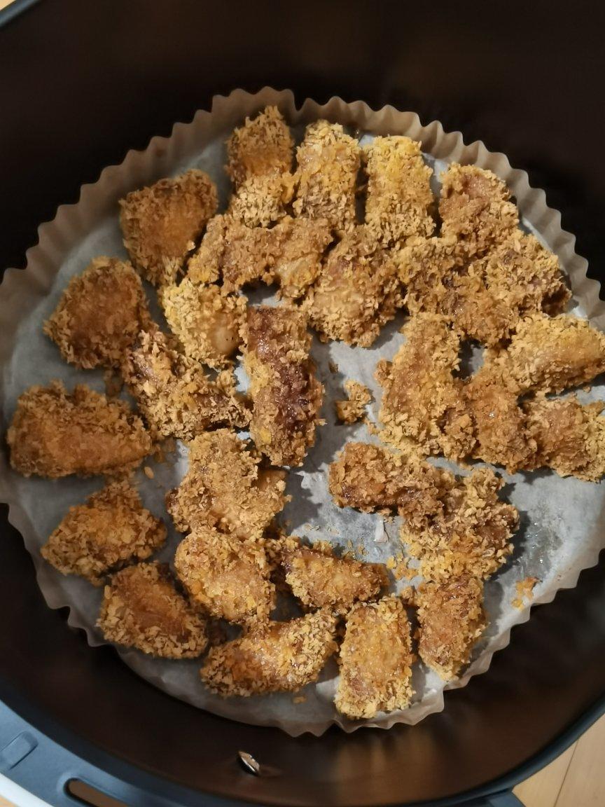 空气炸锅炸鸡米花，鸡胸肉这样吃才不柴
