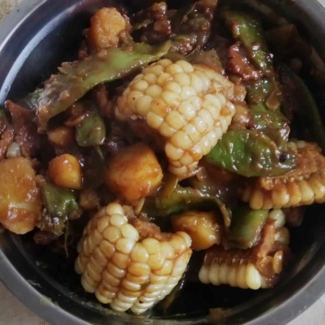 油豆角炖土豆（纯素）