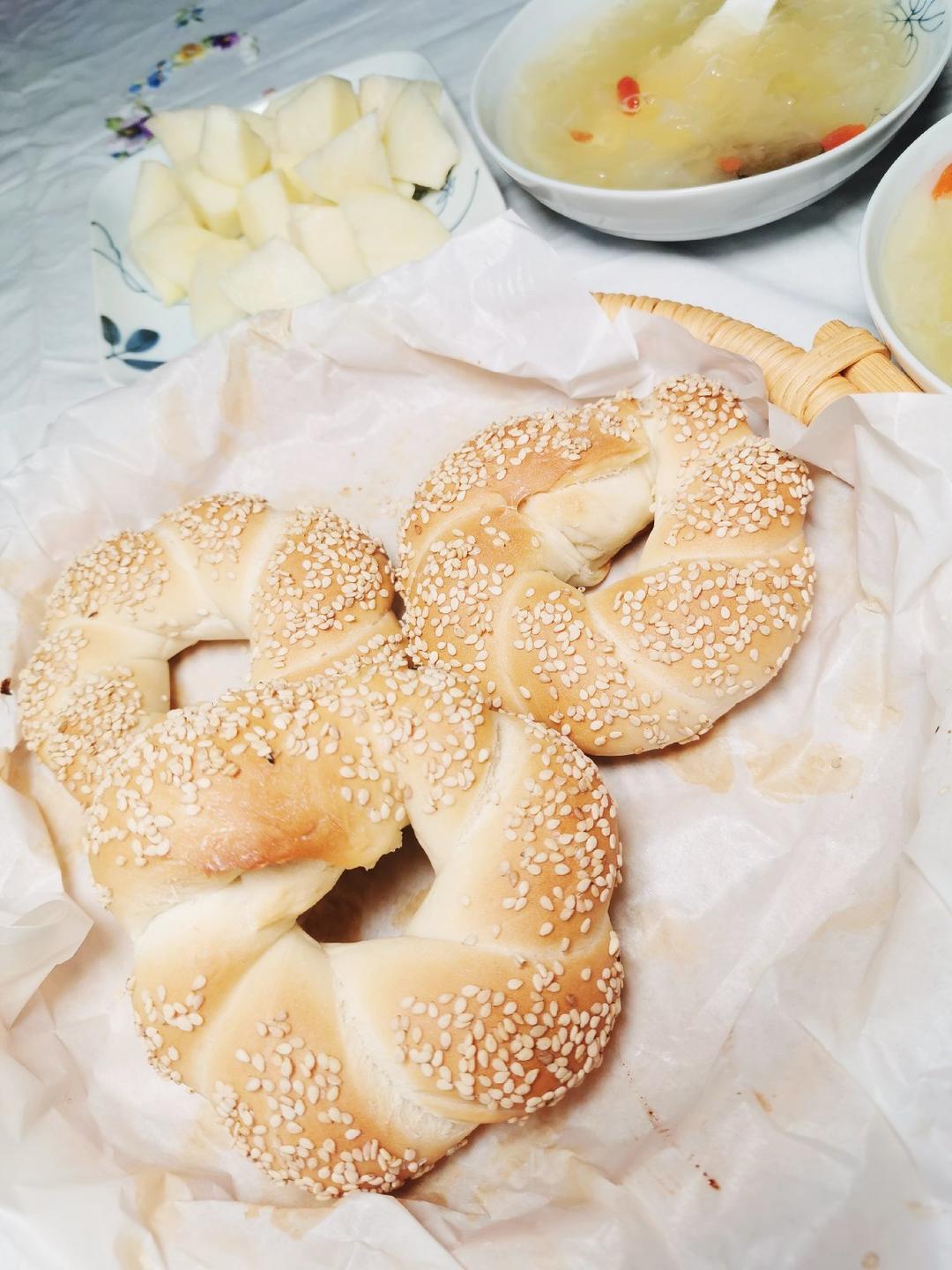 土耳其芝麻花语面包simit