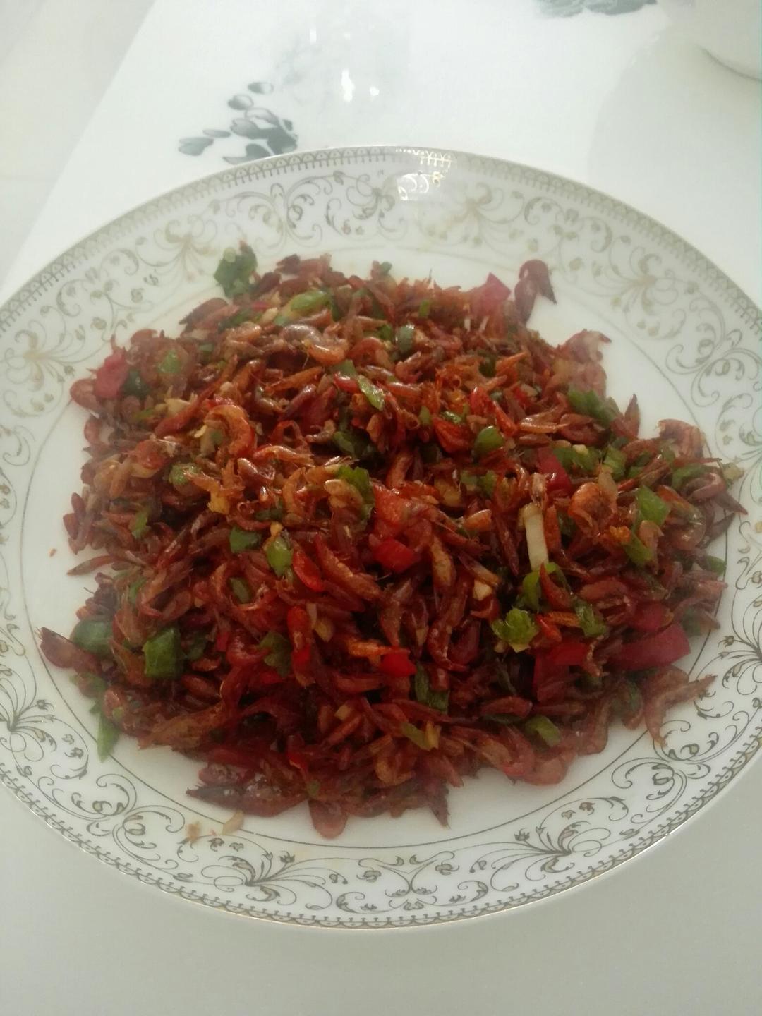 青椒炒虾米