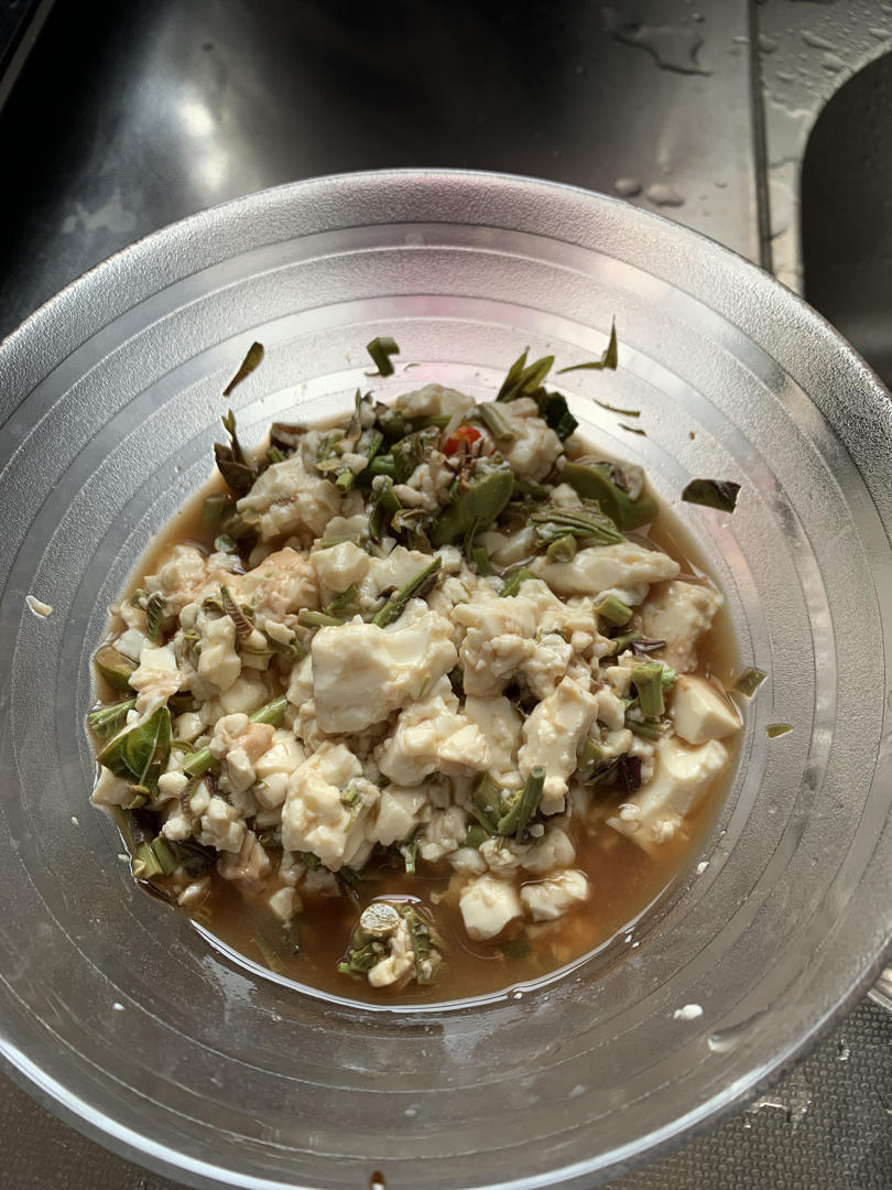 一口春天的味道🔥香椿芽拌豆腐🔥轻食主义
