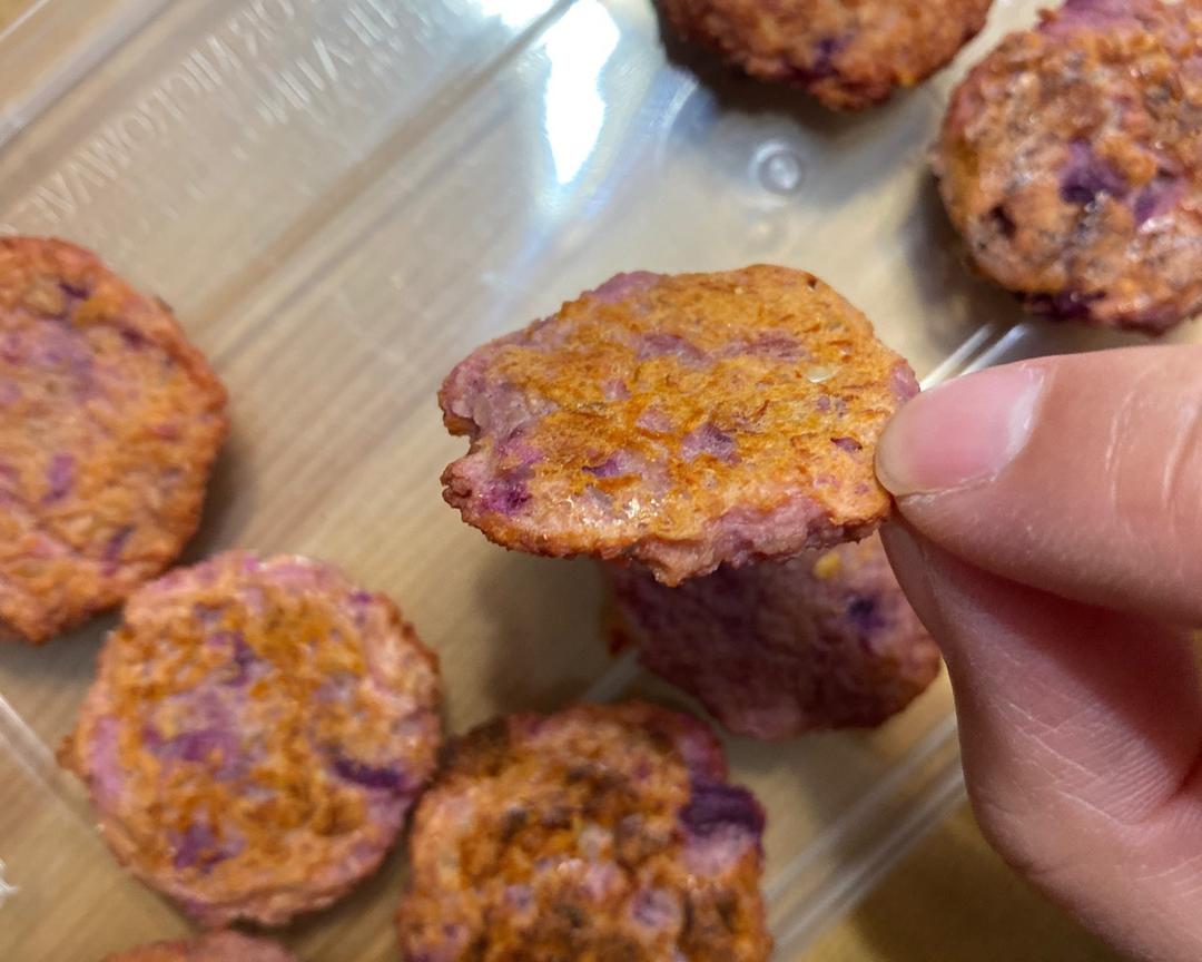 宠物零食：紫薯鸡胸饼