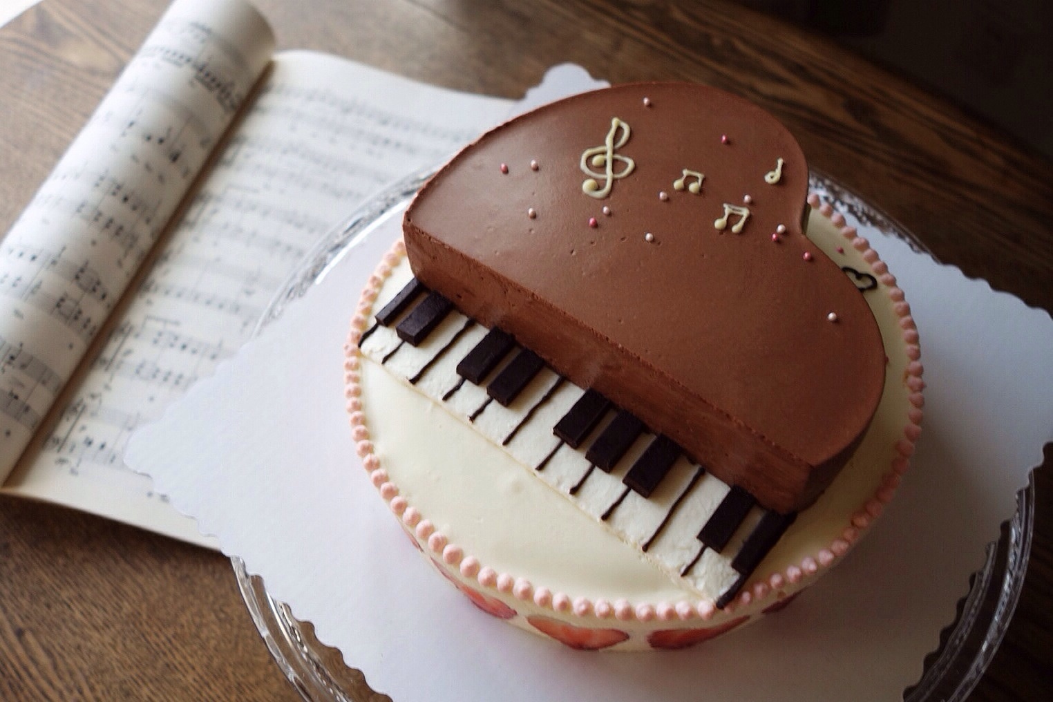 钢琴慕斯蛋糕～我心鸣奏的旋律🎶