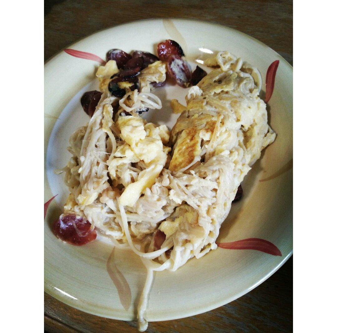 金针菇炒蛋