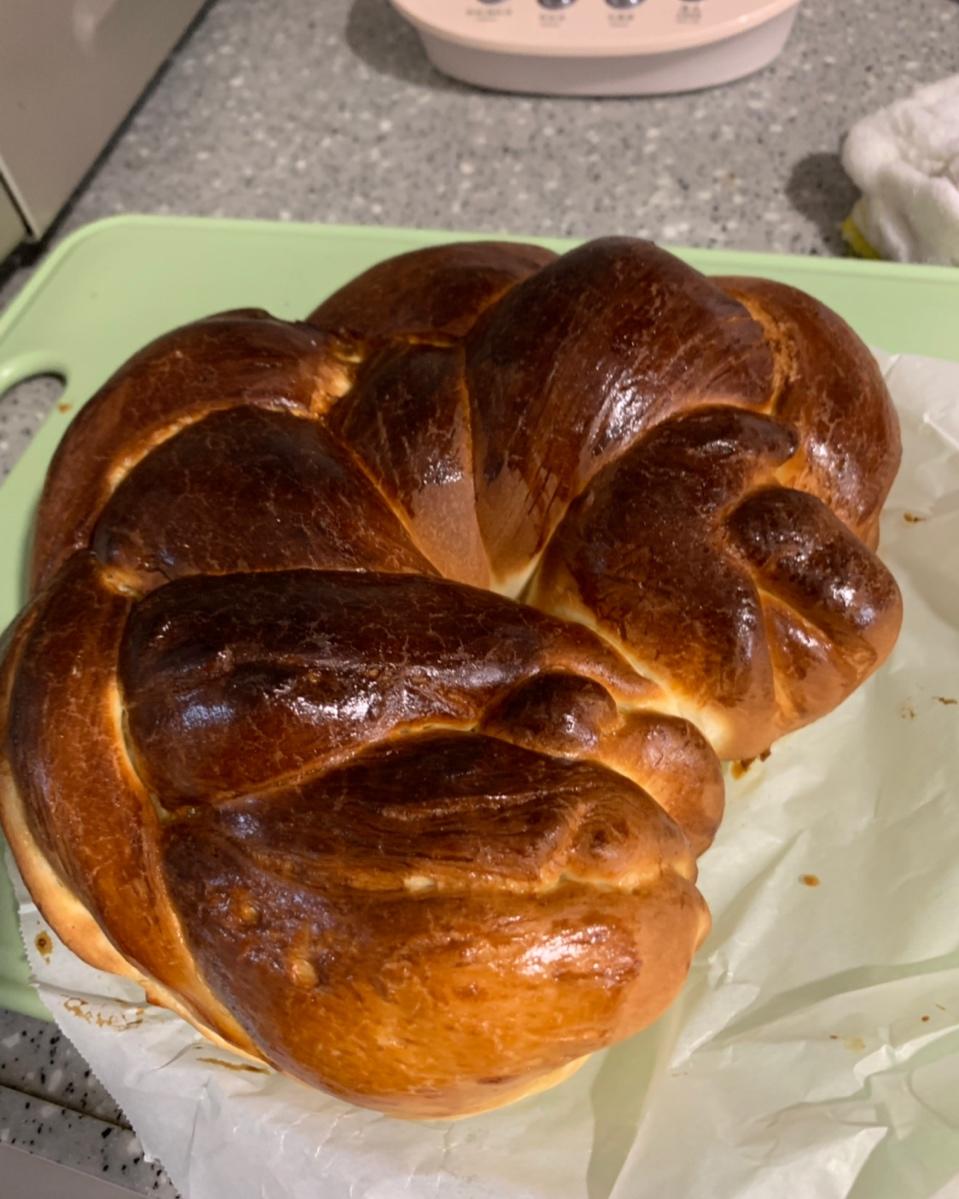 空气炸锅圆辫子面包