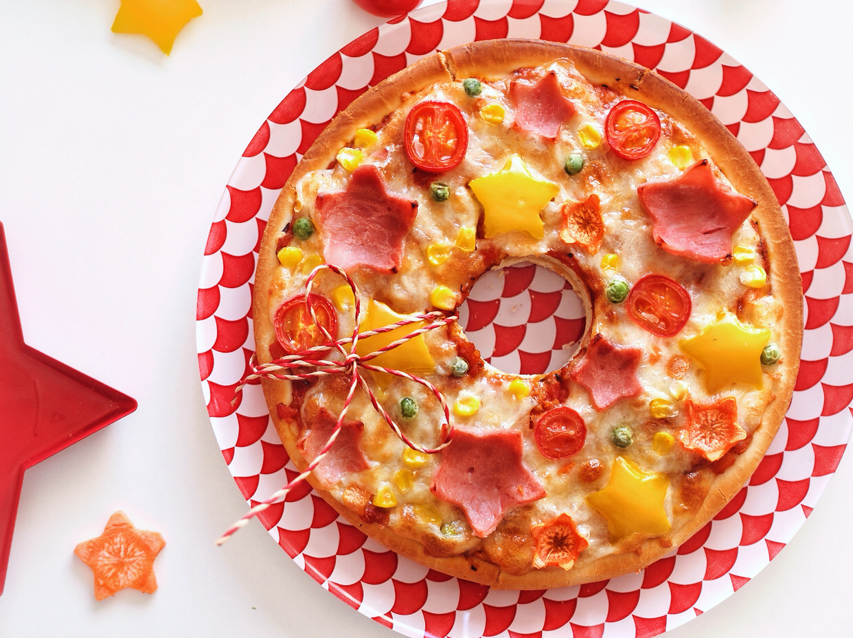 【12月北鼎烤箱食谱】缤纷花环披萨的做法