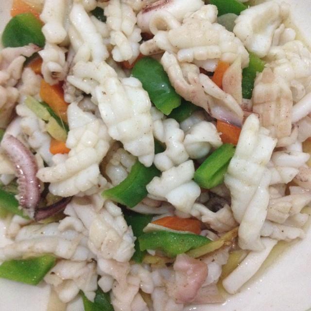 青椒鱿鱼