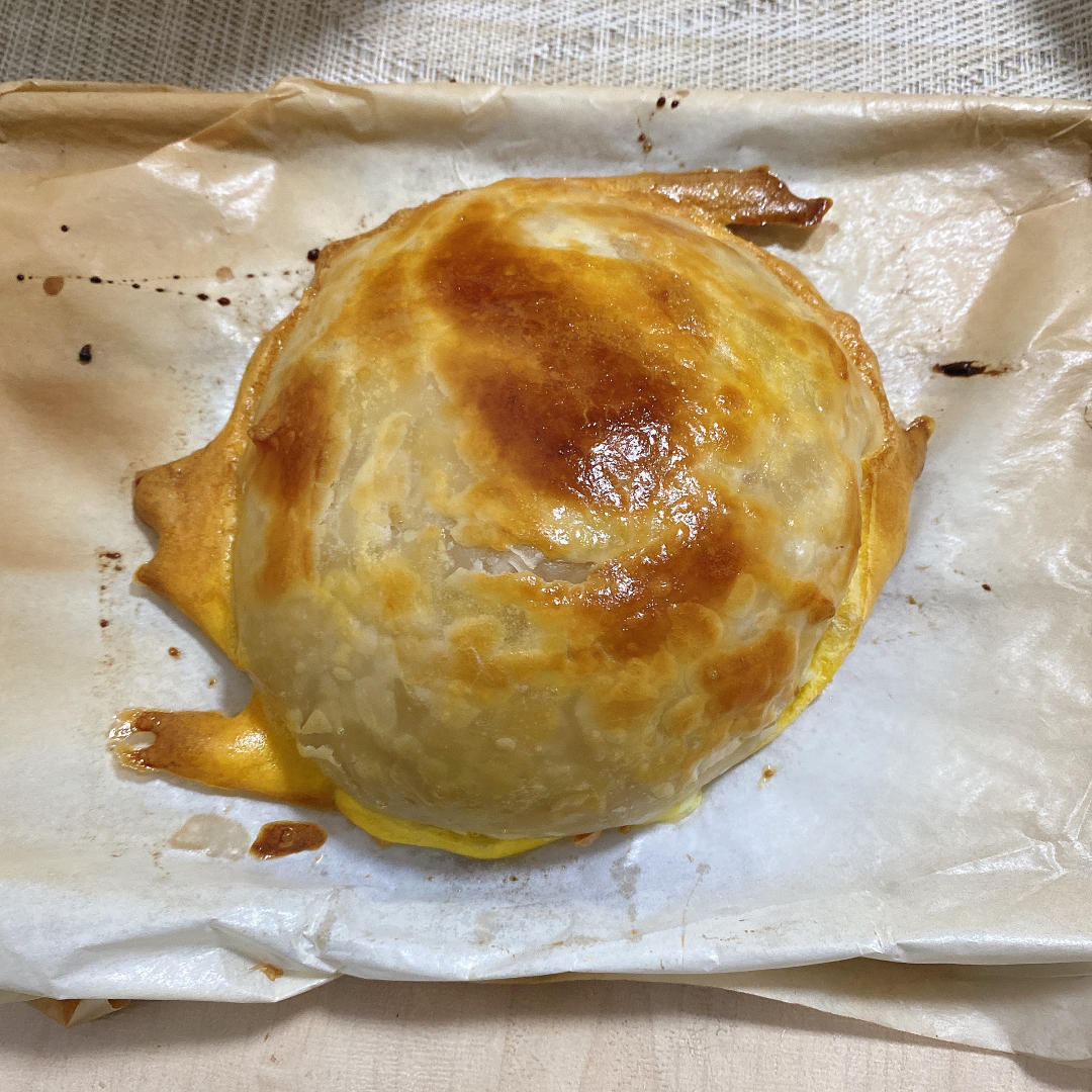 香蕉爆浆芝士饼