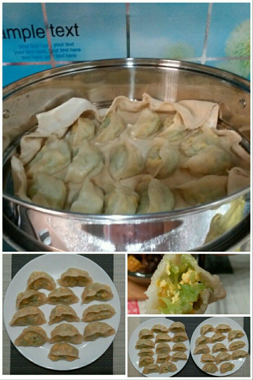 黄瓜鸡蛋馅儿蒸饺