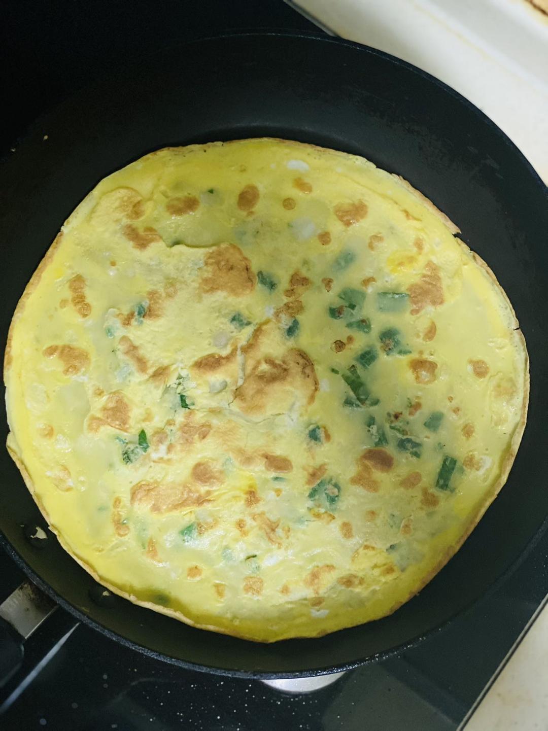 早餐香葱鸡蛋饼