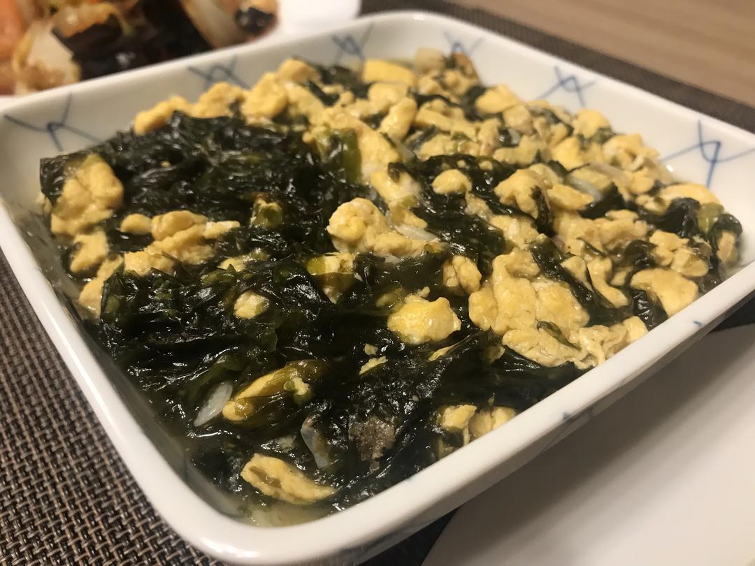 紫菜炒鸡蛋的做法