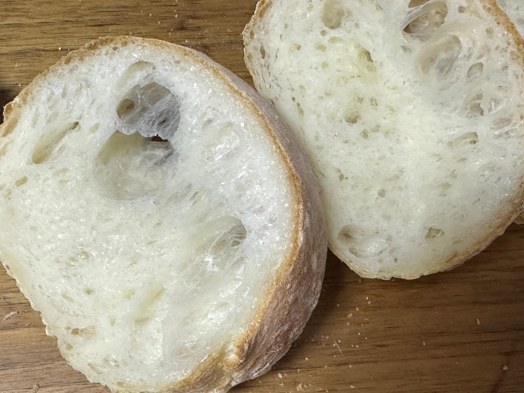 意大利恰巴塔初体验｜无糖少油面包｜波兰种｜大水量