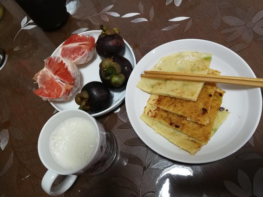 快手鸡蛋饼～～十分钟早餐！