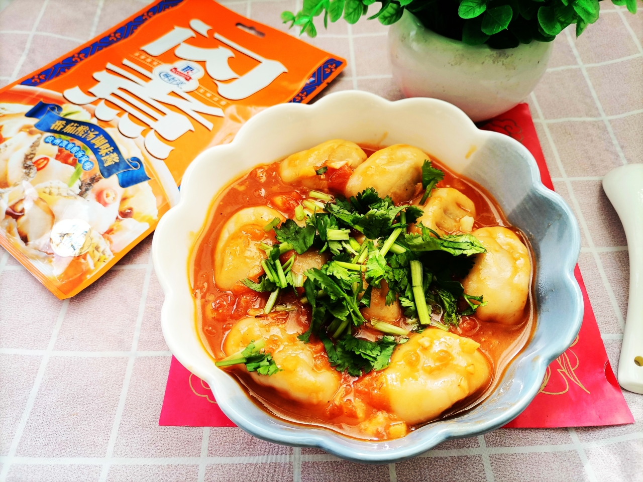 酸辣开胃的酸汤水饺的做法