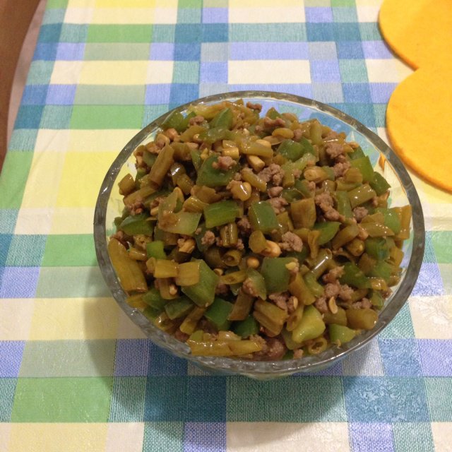 酸豆角肉末