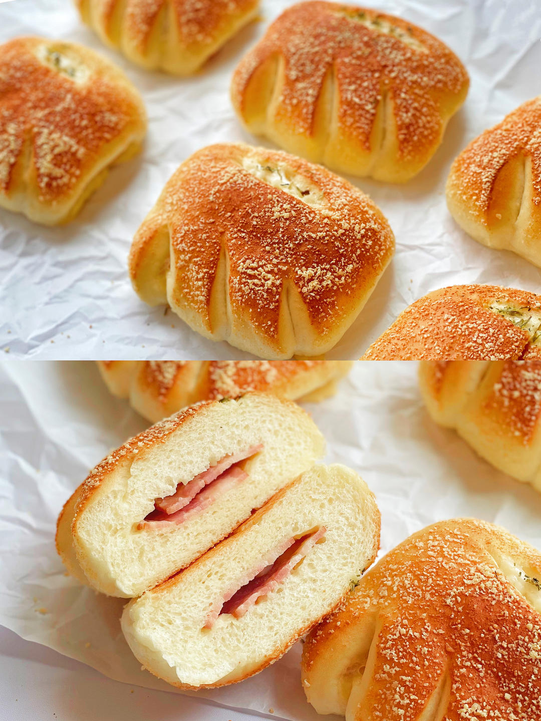 直接法万能面团－培根芝士包