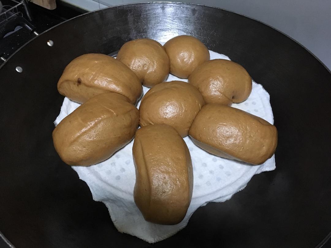 有着面包口感的红糖馒头（一次发酵）