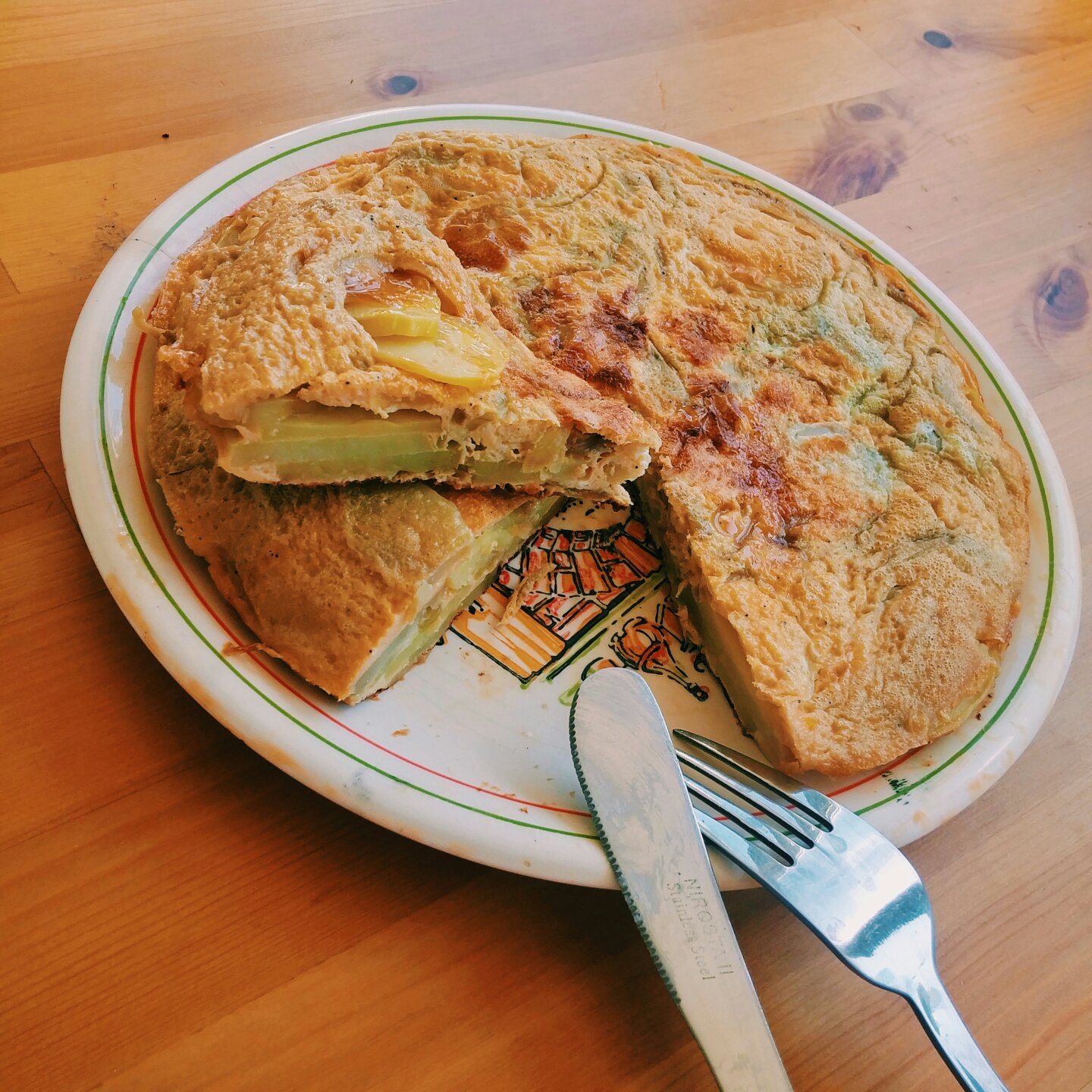 羊 咩做的西班牙tortilla土豆蛋饼