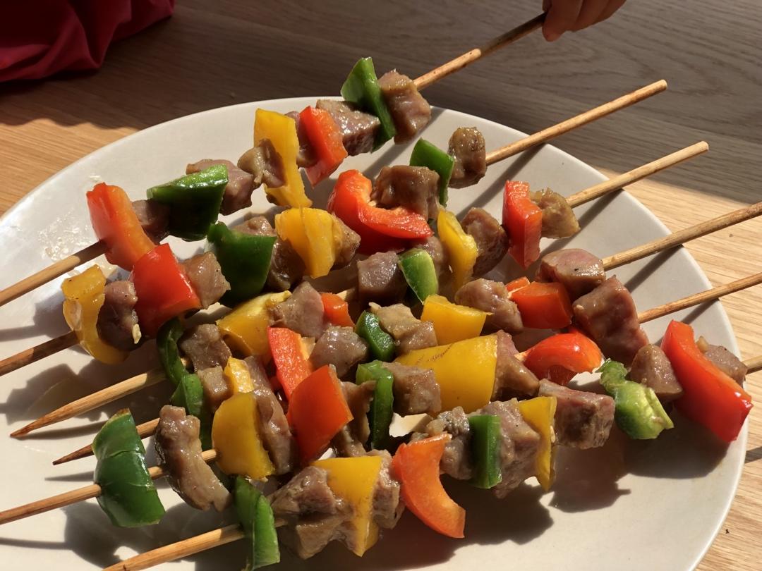 彩椒牛肉串