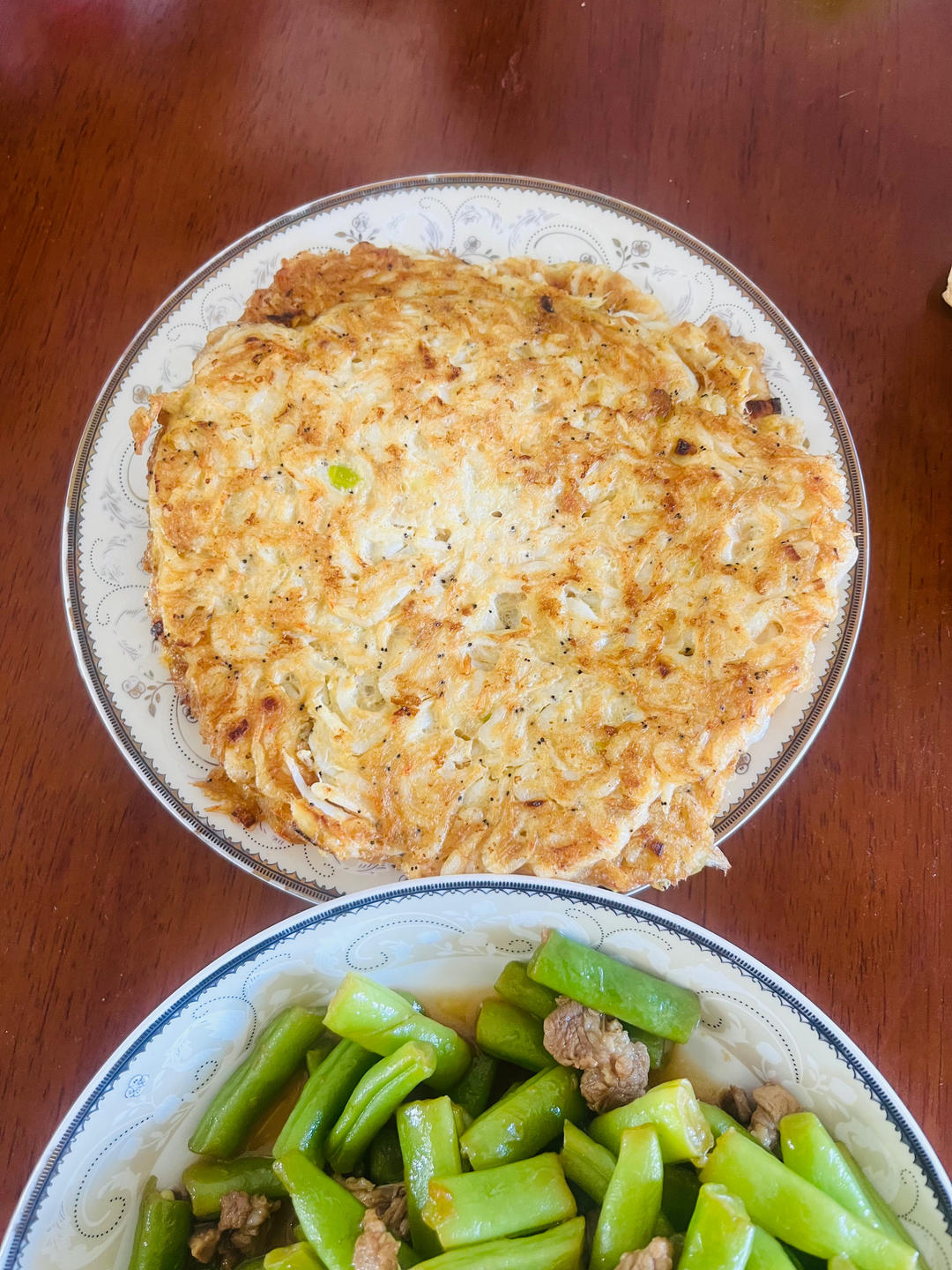 韭菜虾米饼