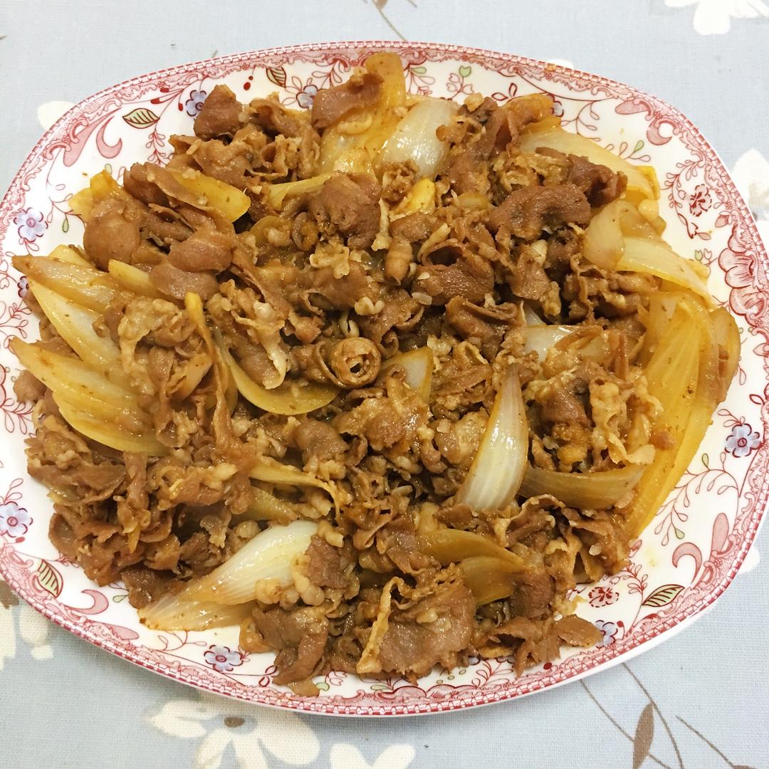 洋葱孜然羊肉片