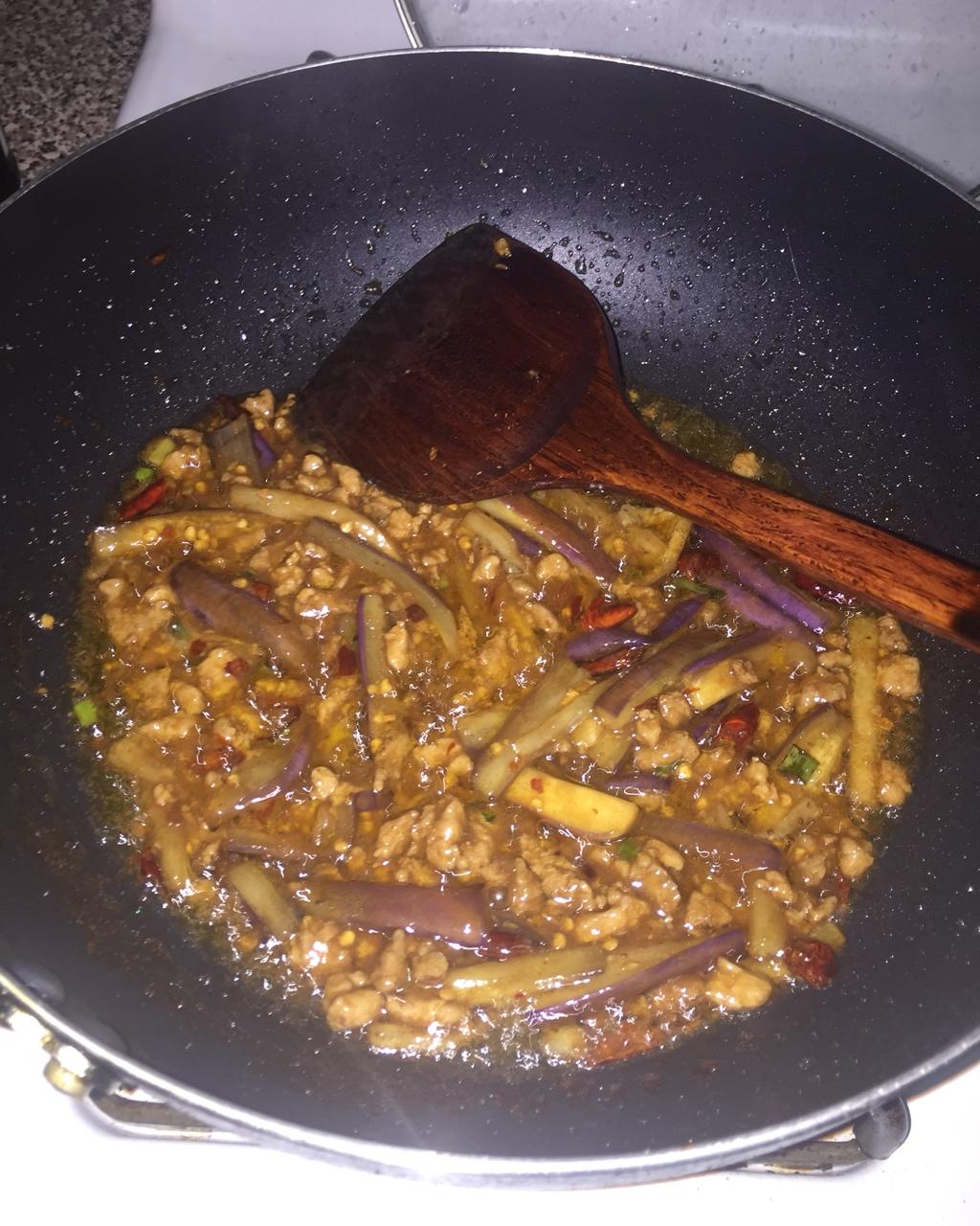 红烧肉沫茄子