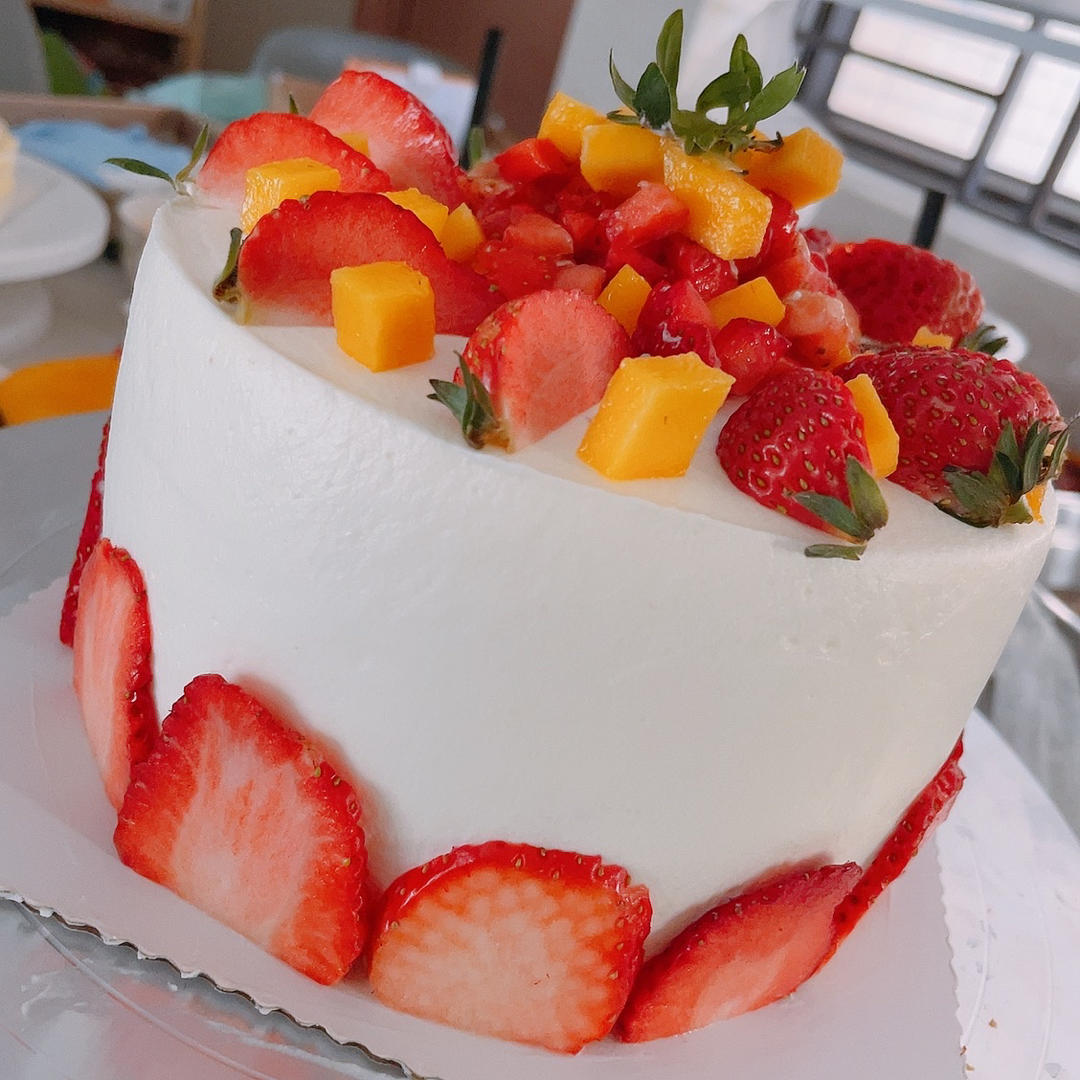 草莓蛋糕（自制草莓酱）