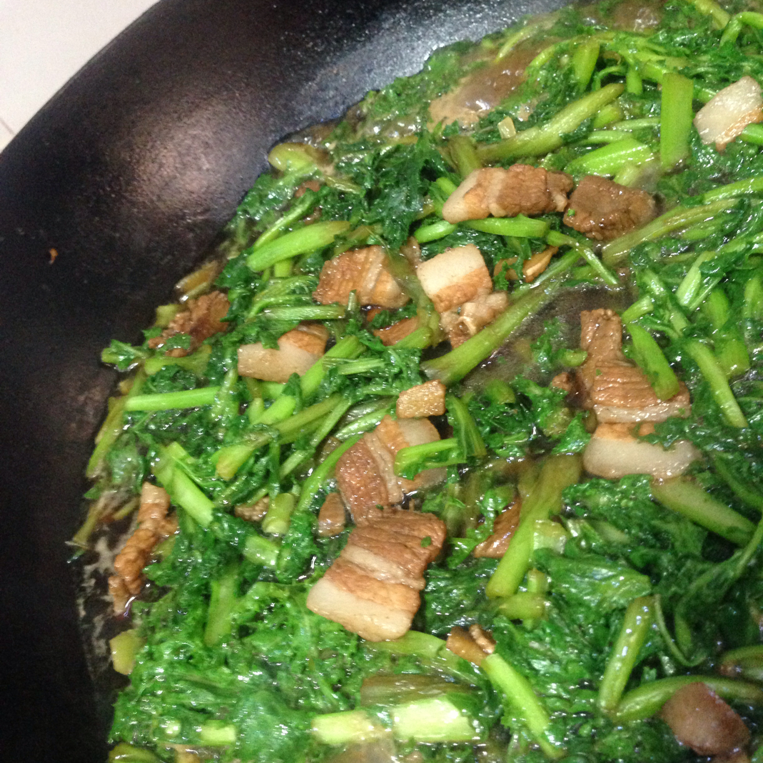 迷茫_4pqv做的苔菜炒肉片