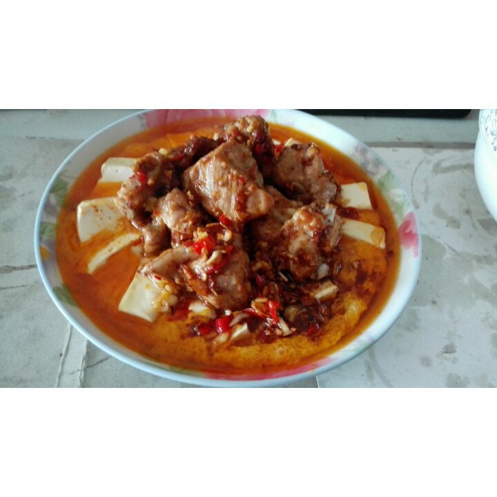 排骨蒸豆腐