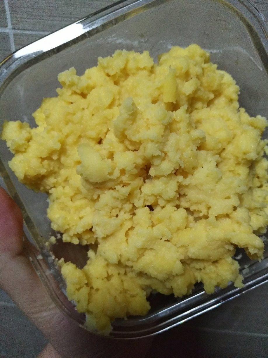 爱心奶黄馅（炒出来的奶黄馅）