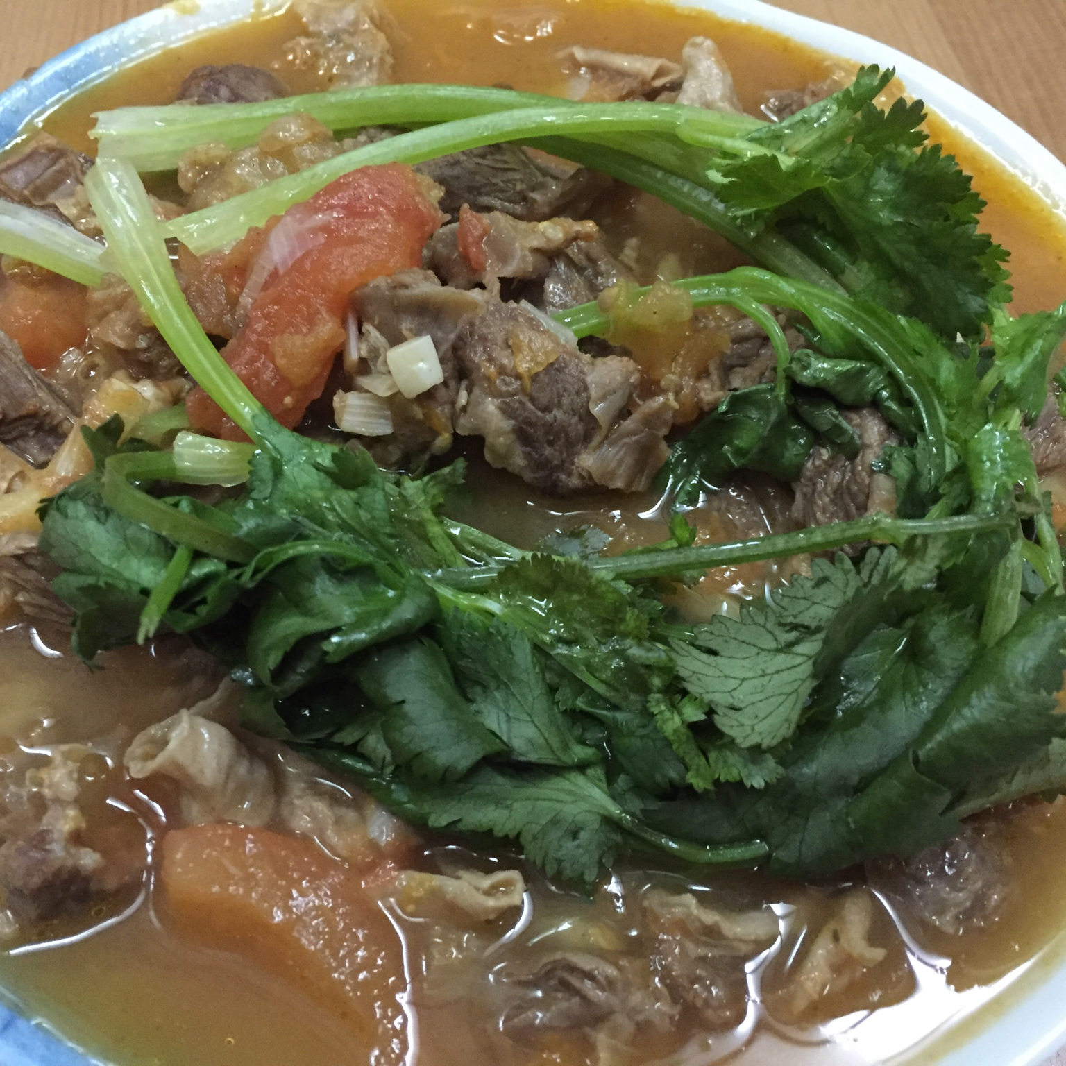 老丁的私房菜-番茄牛腩煲