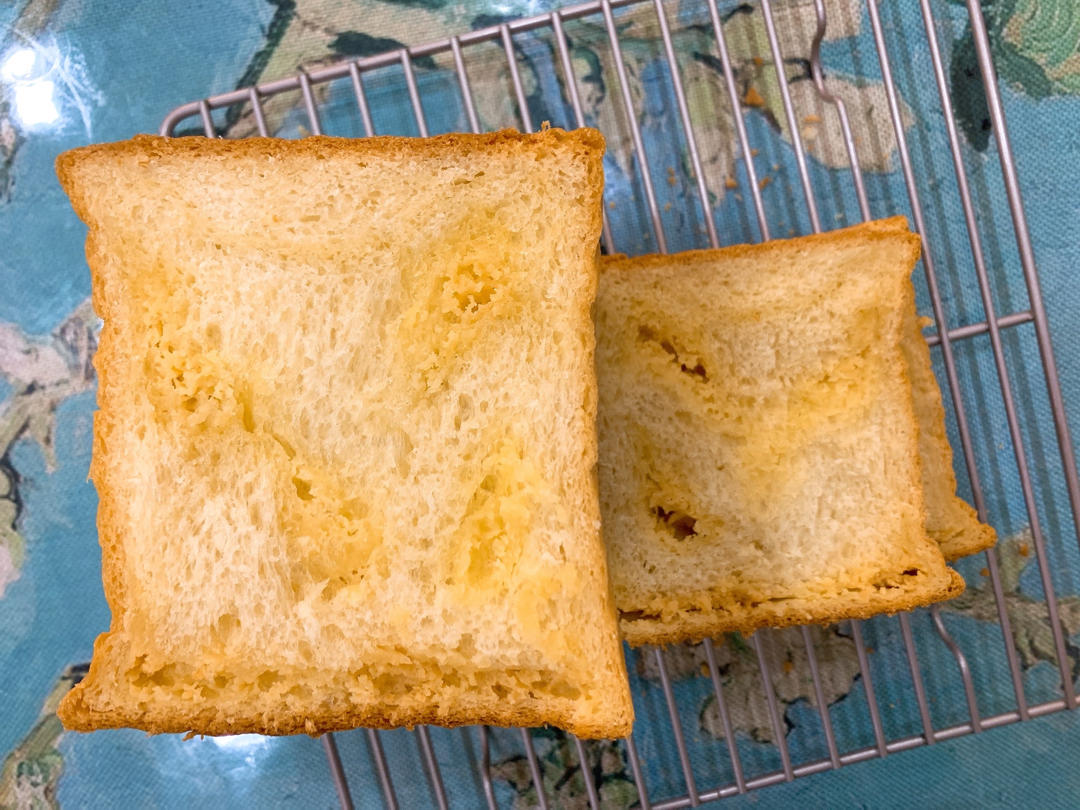 一次发酵🍞北海道爸爸糖🍬同款奶酥吐司👅好吃又简单
