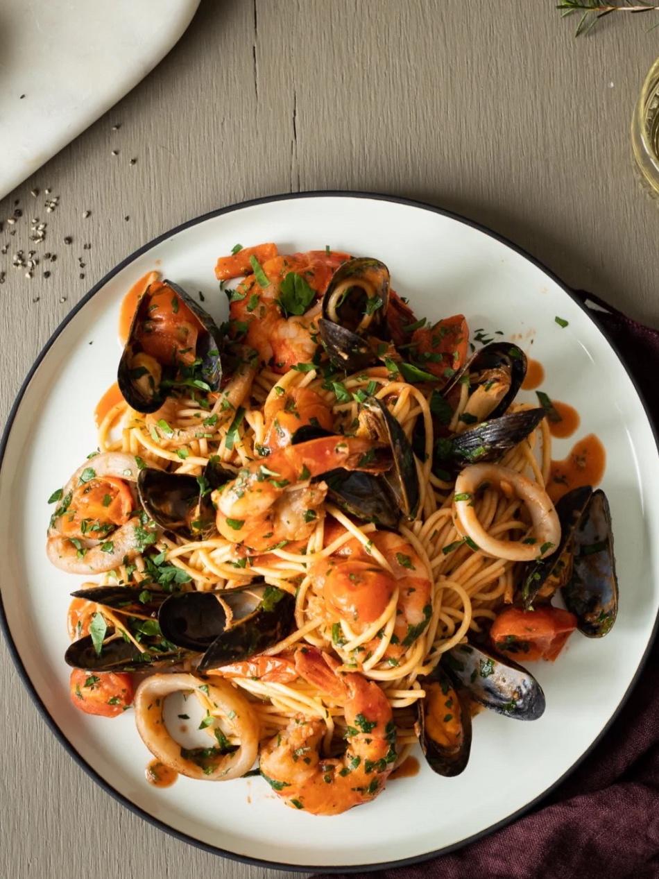 海鲜意面的做法