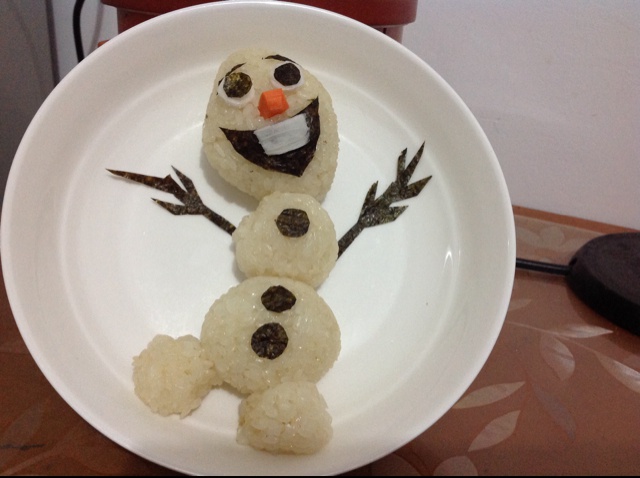 冰雪奇缘雪人奥拉夫便当