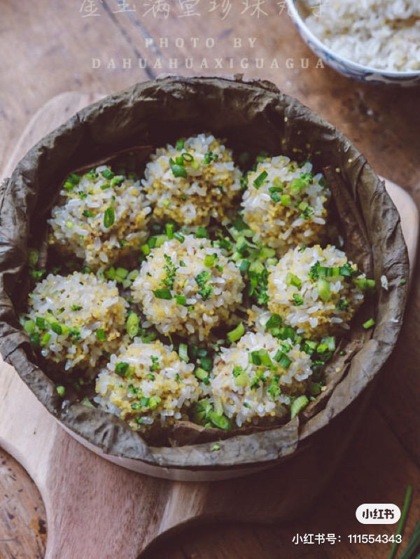 年夜饭之《金玉满堂珍珠丸子》【松下分体式饭煲】