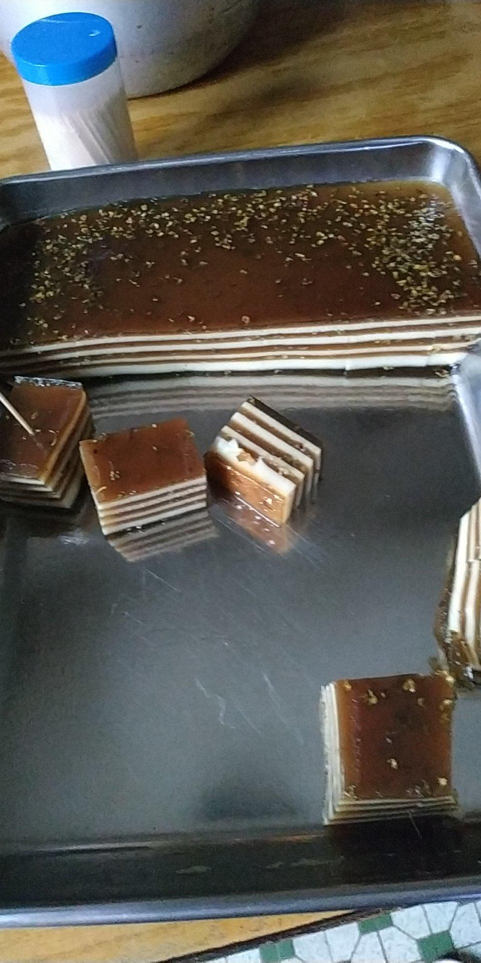 桂花椰汁千层糕(马蹄糕)