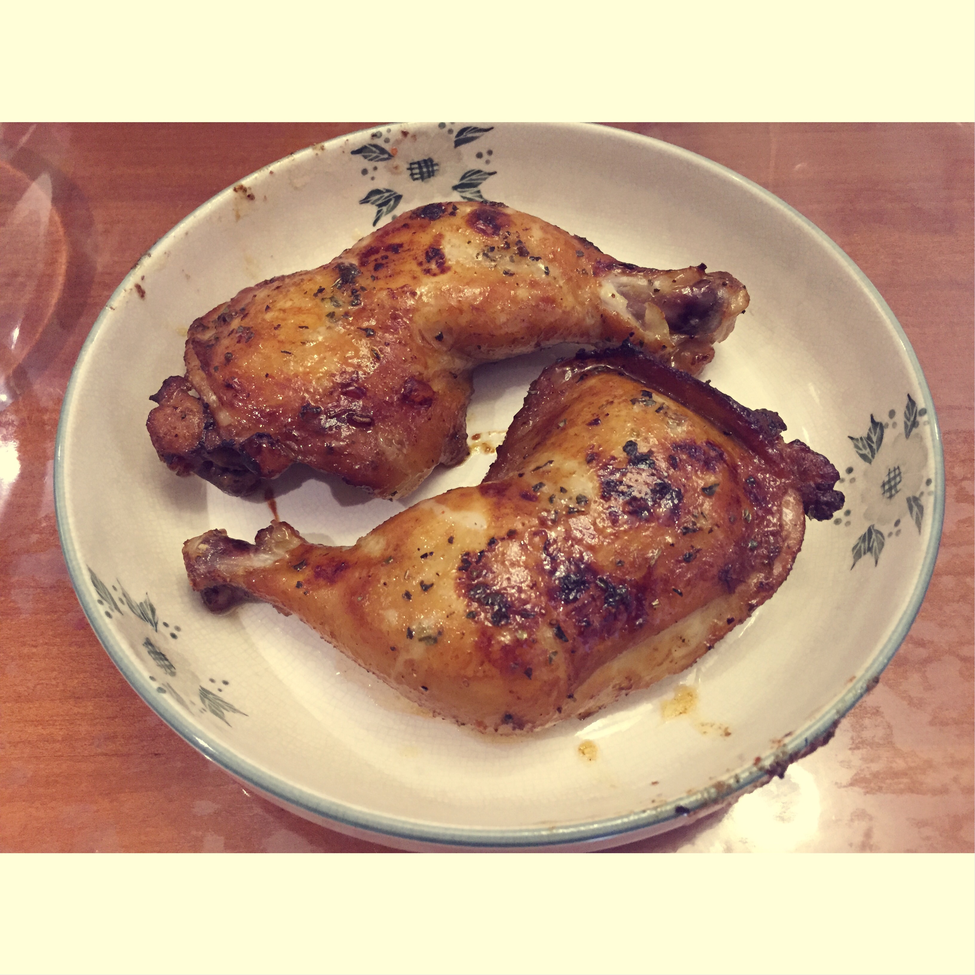 蜜汁黑椒烤鸡腿