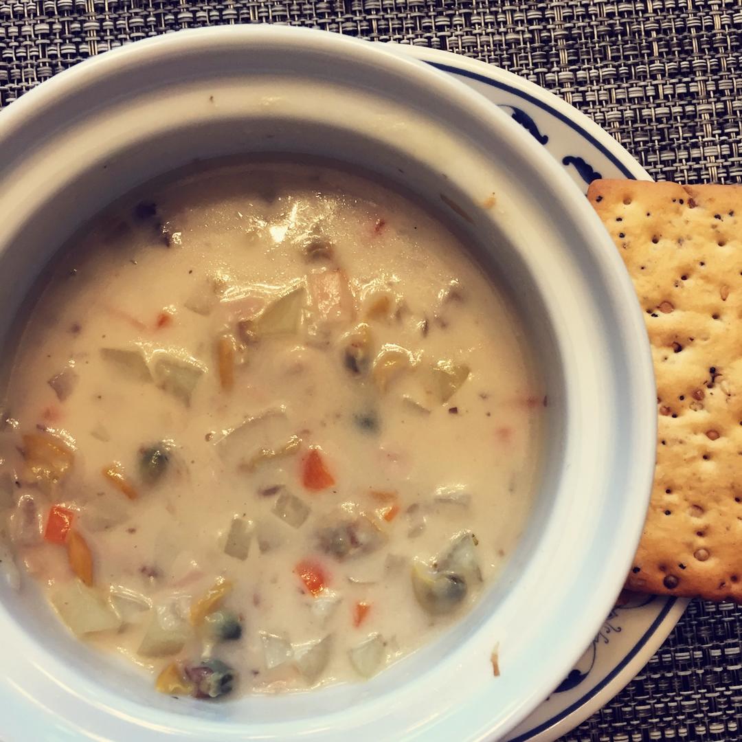 蛤蜊奶油土豆浓汤 Clam chowder～
