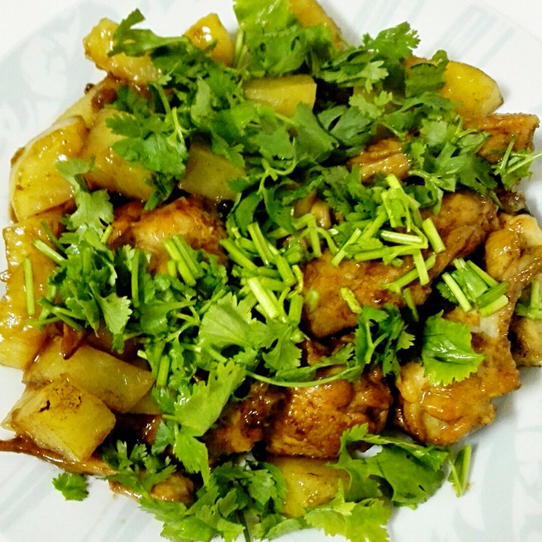 土豆炖鸡翅（快手零失败）
