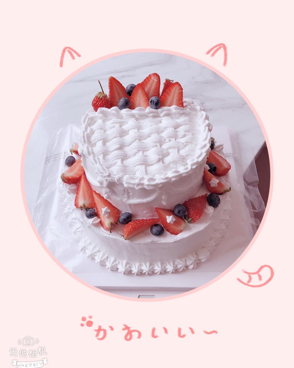 裱花奶油草莓蛋糕🍰（含详细抹面裱花教程）