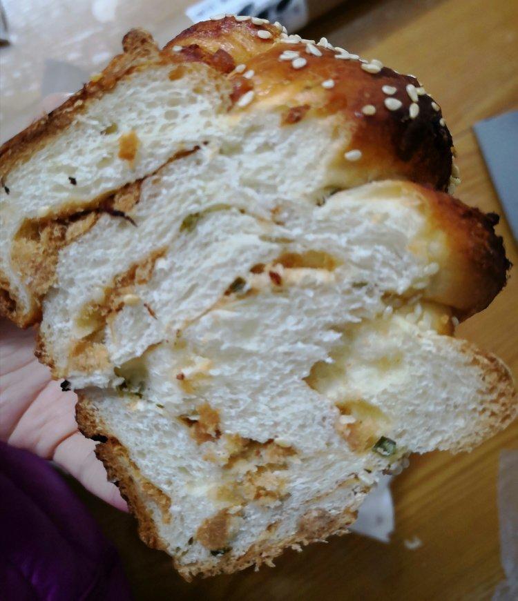 肉松香葱吐司（四种整形手法）